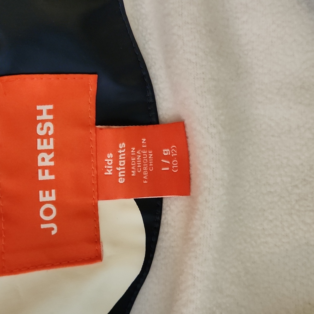 Joe Fresh Blue and White Polka Dot Raincoat - KIDS Large 10/12 JACKET - Picture 2 of 14
